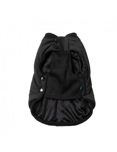 FuzzYard padded dog bomber jacket in black