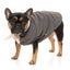 Dog bomber jacket FuzzYard Nordic in charcoal with removable scarf