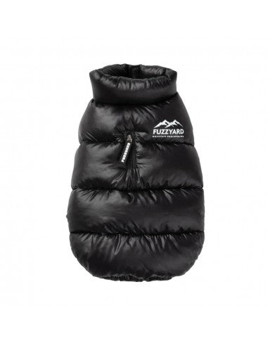 FuzzYard East Harlem puffer dog coat in black