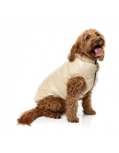FuzzYard East Harlem puffer dog coat in tan