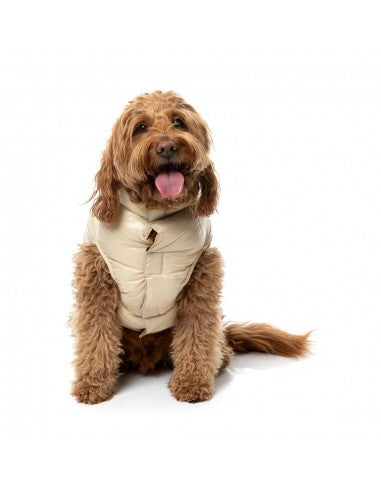 FuzzYard East Harlem puffer dog coat in tan