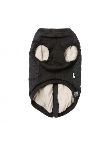 FuzzYard East MacGyver Dog Jacket with Built-In Harness, Black