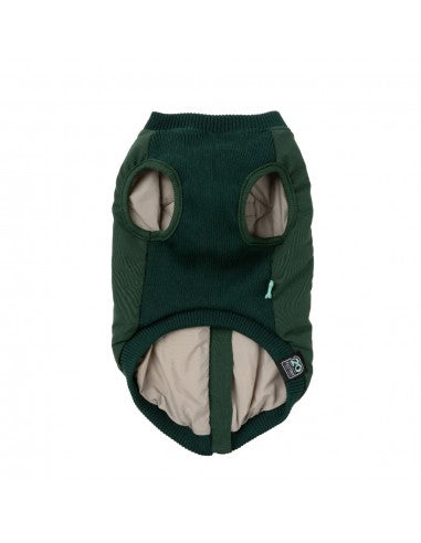 FuzzYard East MacGyver Dog Jacket with Built-In Harness, Green