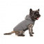 FuzzYard Essential hooded padded dog coat in grey