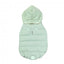 FuzzYard Essential Hooded Puffer Dog Coat, Mint