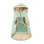 FuzzYard Essential Hooded Puffer Dog Coat, Mint
