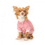 FuzzYard Fastball Baseball Dog Jacket, Pink