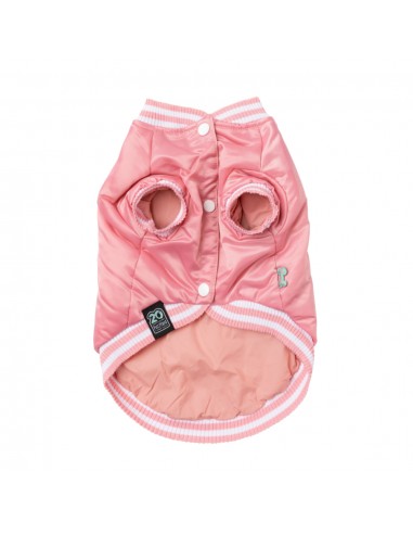 FuzzYard Fastball Baseball Dog Jacket, Pink