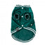 FuzzYard Fastball Baseball Dog Jacket, Green