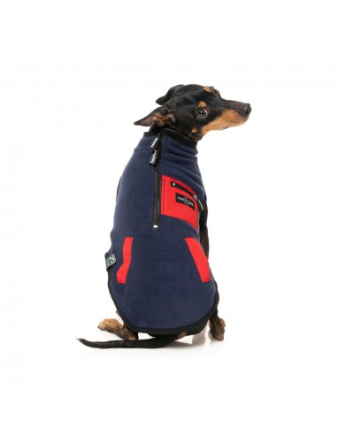 FuzzYard Fitzroy Sherpa Dog Gilet, Navy Blue