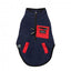 FuzzYard Fitzroy Sherpa Dog Gilet, Navy Blue