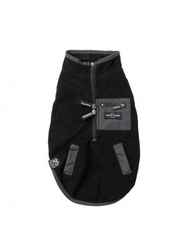 FuzzYard Fitzroy Sherpa Dog Gilet, Black