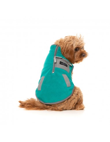 FuzzYard Fitzroy Sherpa Dog Gilet, Green