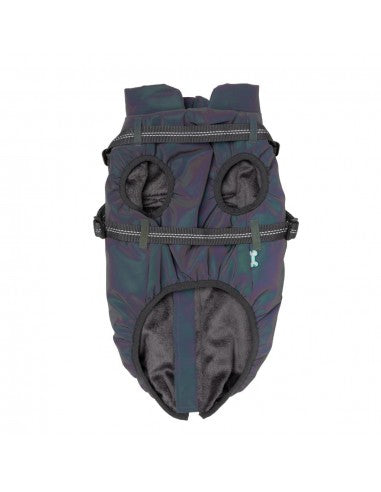 FuzzYard Flash reflective dog jacket with harness