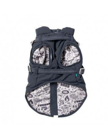 2-in-1 dog jacket with harness FuzzYard Horizon in navy