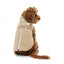 FuzzYard Horizon Dog Jacket with Built-In Harness, Taupe