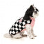 FuzzYard Ollie Pink Check Sherpa Dog Coat