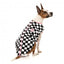 FuzzYard Ollie Pink Check Sherpa Dog Coat