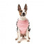 FuzzYard Ollie Pink Check Sherpa Dog Coat