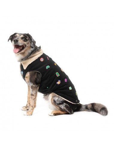 FuzzYard Rep It ClubHouse sherpa-lined dog jacket