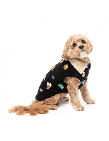 FuzzYard Rep It ClubHouse sherpa-lined dog jacket