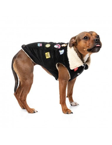 FuzzYard Rep It ClubHouse sherpa-lined dog jacket