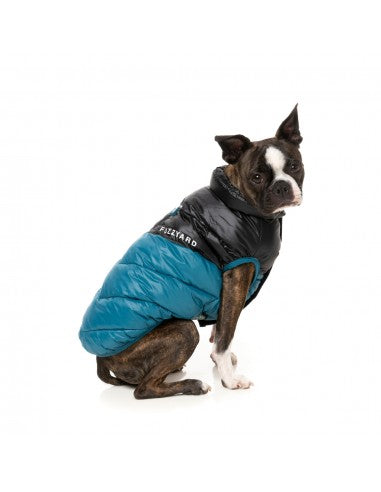 Padded dog coat FuzzYard South Harlem in navy