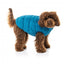 Teddy dog coat FuzzYard The Vaucluse in French blue