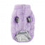 Teddy dog coat FuzzYard The Vaucluse in lilac