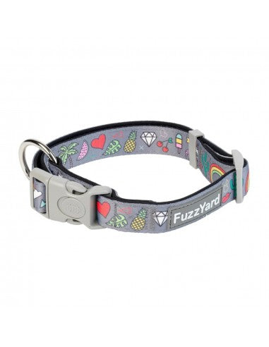 FuzzYard Coachella neoprene dog collar (size M)