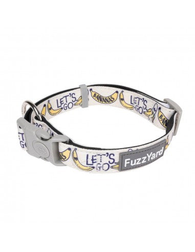 FuzzYard Go Bananas neoprene dog collar (size L)