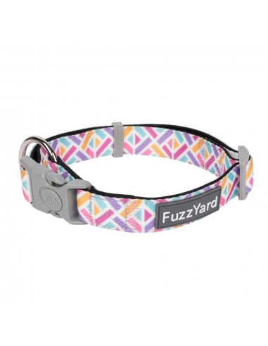 FuzzYard Bubblegum Burst neoprene dog collar (size L)