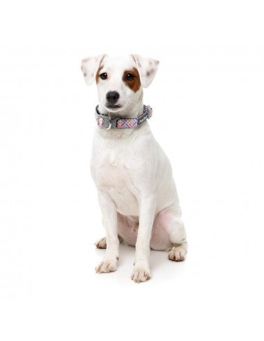 FuzzYard Bubblegum Burst neoprene dog collar (size L)