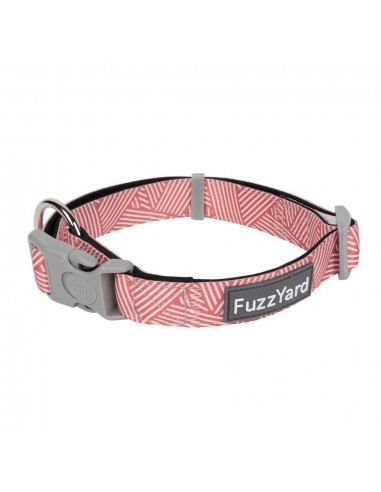 FuzzYard Thornbury Brick Red neoprene dog collar (size M)