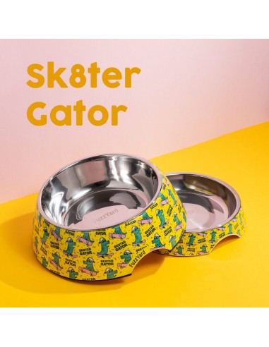FuzzYard Sk8ter Gator non-slip dog bowl (size M)