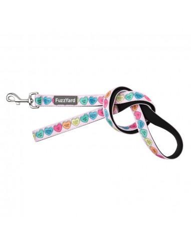 FuzzYard Candy Hearts padded neoprene dog lead (size L)