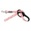 FuzzYard Pink Lemonade neoprene dog lead (size L)