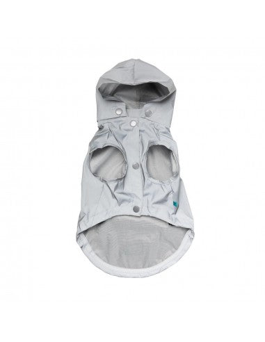 FuzzYard Evo Hooded Dog Raincoat, Reflective