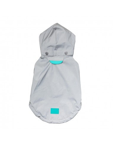 FuzzYard Evo Hooded Dog Raincoat, Reflective
