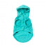 FuzzYard Evo dog raincoat with hood in teal