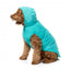 FuzzYard Evo dog raincoat with hood in teal
