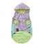 FuzzYard Ormond reversible dog raincoat in purple and blue