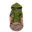 FuzzYard Ormond reversible dog raincoat in olive and pink