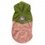 FuzzYard Ormond reversible dog raincoat in olive and pink