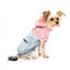FuzzYard The Seattle dog raincoat in pink and grey, size 1