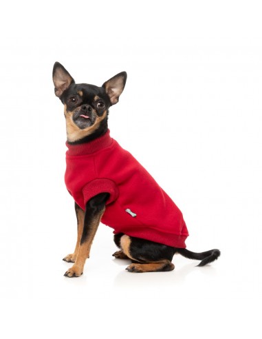 FuzzYard Allday 25 Cotton Dog Jumper in Red