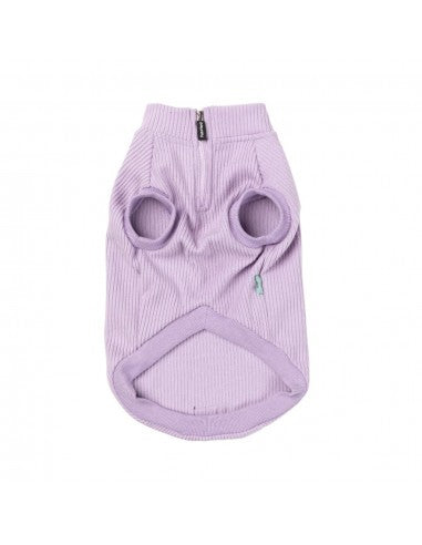 FuzzYard Cambridge Half-Zip Dog Jumper in Lilac