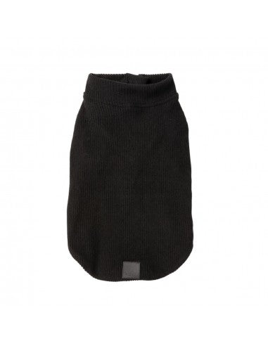 FuzzYard Cambridge Half-Zip Dog Jumper in Black