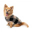 FuzzYard Checkered Teddy teddy fleece dog jumper in black and beige