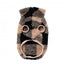 FuzzYard Checkered Teddy teddy fleece dog jumper in black and beige